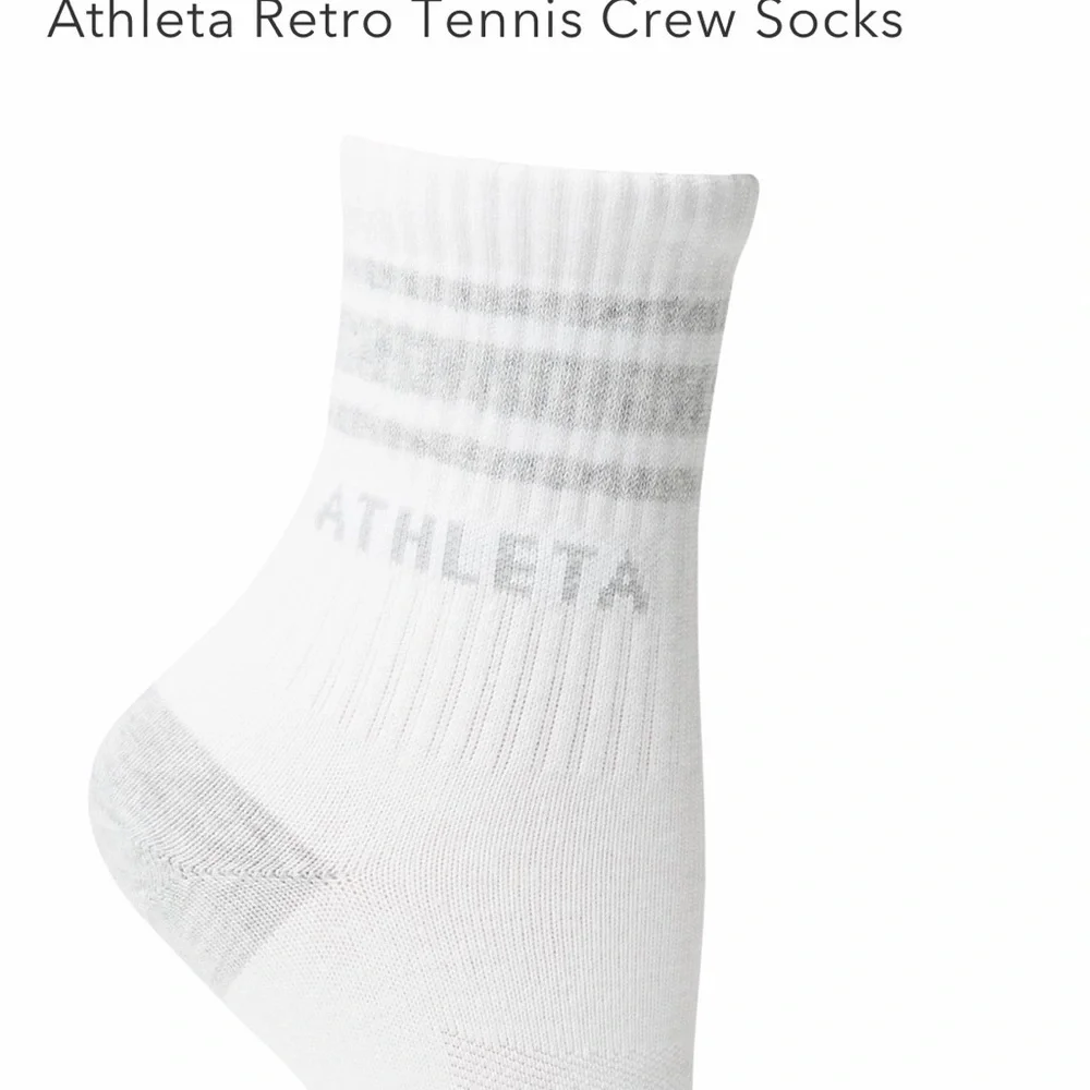 Athleta Women's Accessories Athleta Crew Retro Tennis Socks new